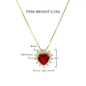 18K White Br103 Red 45cm Box Chain