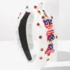 oly-4e61dd355a7ea58d22a2a7e83bc7200f Wholesale Vintage Style Jewelry Headband For Women In Cloth Material With Rhinestone Embellishments, Perfect For American National Day