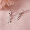 oly-4e7e812427db37dd2ff778e3d3216055 Wholesale 925 Sterling Silver Flower Earrings Women's Fashion Earrings Niche Fashion Internet Celebrity Elegant Earrings Earrings