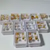 Wholesale PVD Coated 18K Gold Plated Heart Shape Ball 304 Stainless Steel Sweet Waterproof Non Tarnish Cartilage Earrings