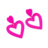oly-4e8fba0d8b2fac215d40522a491d9822 Wholesale Double Heart Earrings Pendant Heart Earrings Women Love Heart Pendant Earrings Valentine's Day Gift
