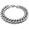 Wholesale Titanium Steel Four-sided Milled Double-woven Bracelet Hip-hop Trendy All-match Men's and Women's Simple Cuban Bracelet Jewelry Buckle Bracelet