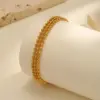 Wholesale PVD Coated Real Gold Plated 18K Gold Butterfly 304 Stainless Steel IG Style Elegant Lady Waterproof Non Tarnish 304 Stainless Steel Lobster Trigger Clasp Closure Chain Bracelet