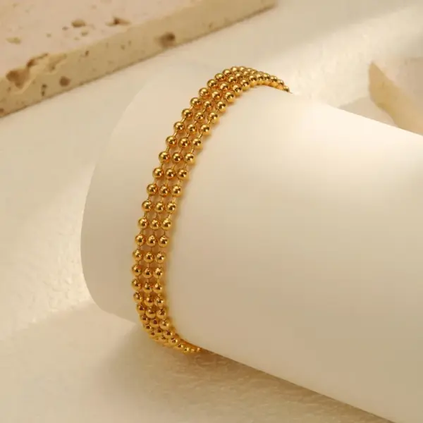 Wholesale PVD Coated Real Gold Plated 18K Gold Butterfly 304 Stainless Steel IG Style Elegant Lady Waterproof Non Tarnish 304 Stainless Steel Lobster Trigger Clasp Closure Chain Bracelet