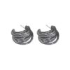Wholesale Winding C- shaped Earrings Atmospheric High-end Sense Popular Hong Kong Style Fashion Niche Design Sense Light Luxury Ear Ring Earrings