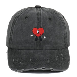 Wholesale Cross-border bad rabbit embroidery baseball cap Europe and the United States say singing hole soft top red baseball cap
