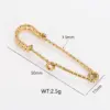 Wholesale Unisex 304 Stainless Steel DIY Fashion Accessory In Commute Style With Electroplated Finish
