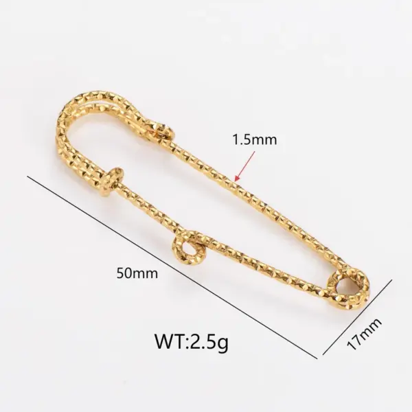 Wholesale Unisex 304 Stainless Steel DIY Fashion Accessory In Commute Style With Electroplated Finish