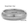 Wholesale Round Solid Color 304 Stainless Steel Modern Style Simple Style Classic Style Titanium Steel Bangle