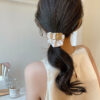 oly-4f110e71bcf7efba279a038fffe6432e Wholesale Elegant Metal Arched Large Intestine Hair Ring Simple Ball Hair Rope Ponytail Head Rope Rubber Band Wholesale Hair Accessories