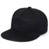 oly-4f21b6559c6ca48a80b85adfe21d65c3 Wholesale American Flag Hip-Hop Hat For Women With Flat Brim, Outdoor Style Featuring Embroidery On Polyester Material