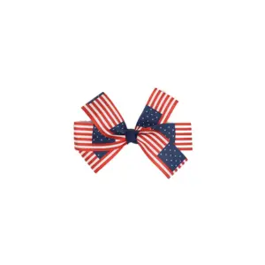 Red Striped Flag Hair Clip