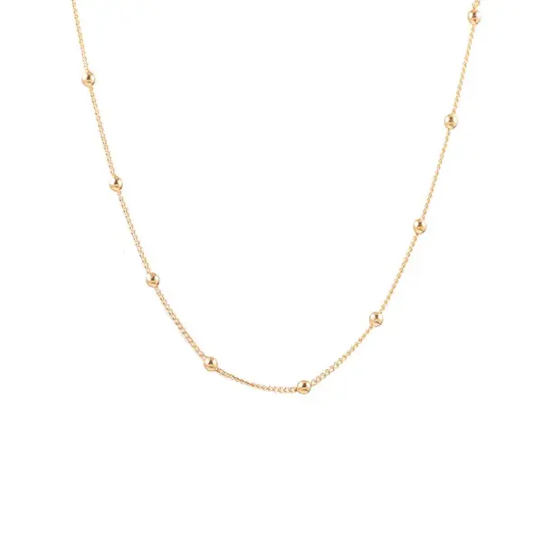 oly-4f30915af0b7f167ef8336c02969195e Wholesale 304 Stainless Steel 18K Gold Plated Simple Style Plating Geometric Necklace