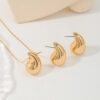 oly-4f32eec8768343da1f4bf56c5e1f8347 Wholesale simple fashion jewelry CCB drop earrings necklace for women suit
