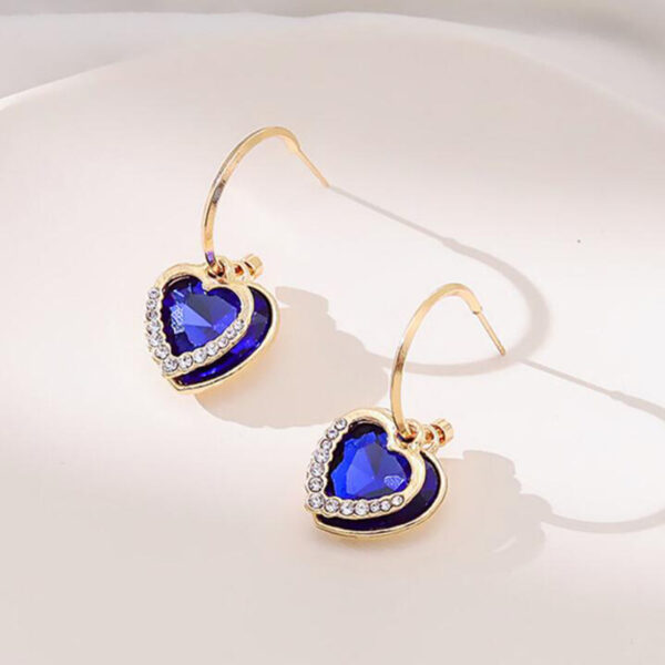 oly-4f392ca62dc90e57e193d4a01bb10128 Wholesale Love Earrings Women's Light Luxury Niche Design Sense Earrings Temperament High-end Sense Earrings Valentine's Day Gift for Girlfriend