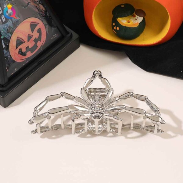 Wholesale Halloween Skull Magic Claw Clip Ins Dark Style Hair Accessories Hair Clip Metal Spider Large Shark Clip