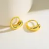 Wholesale 18K Gold Plated Copper Zircon Cherry Heart Oil Drop Art Earrings For Women