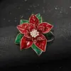 Wholesale Elegant Rose Ball Fashion Alloy Plated Metal Brooch Pin Unisex Stylish Leaf Pattern Zinc Alloy Jewelry Accessory
