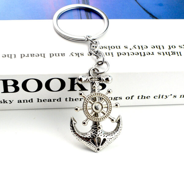 oly-4f95cec60b766dbfcc682420bdf2e14a Wholesale direct supply personalized retro pirate ship keychain anchor will turn keychain pendant ornaments