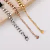 Wholesale Punk Style Black Mother Of Pearl Geometric Square Stainless Steel Bracelet All Over Stainless Steel