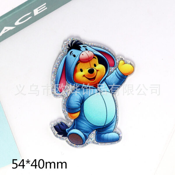 Wholesale loose powder cartoon nurse rabbit bear jewelry acrylic pin DIY patch accessories
