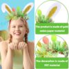 oly-4fa6a949b42d48154b489f0c75010ef8 Wholesale Easter Decorations Holiday Party Event Costume Cartoon Cute Bunny Rabbit Ear Colorful Striped Headband Hair Accessory