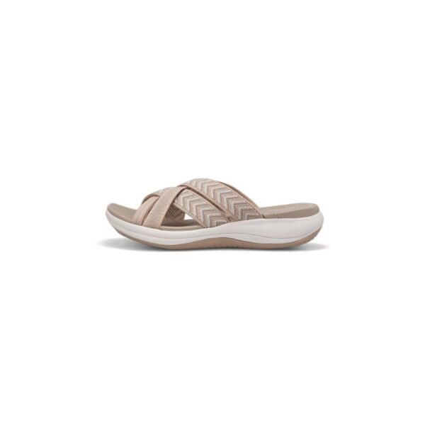 Wholesale Large Size Thick-soled Crossover Sandals Women's  Flat-soled Crossover Fly-woven Soft-soled Casual Sandals