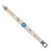 oly-4fcd63f522256bca752b29ca76ef219a Wholesale Bracelet Original Turkish Style Blue Eye Alloy Leather Bracelet Bracelet Multi-Layer Braided Trinket