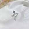 Wholesale Winding Snake Ring for Women, Super Flash Micro-Paved Zircon Opening, Adjustable Ring, Cool Style Niche Design Ring