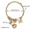 Wholesale PVD Coated 14K Gold Plated Heart Shape 304 Stainless Steel Alloy Vacation Classic Style Waterproof Non Tarnish 304 Stainless Steel Bangle