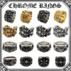Wholesale Brass cross ring, vintage burial style, large men's ring
