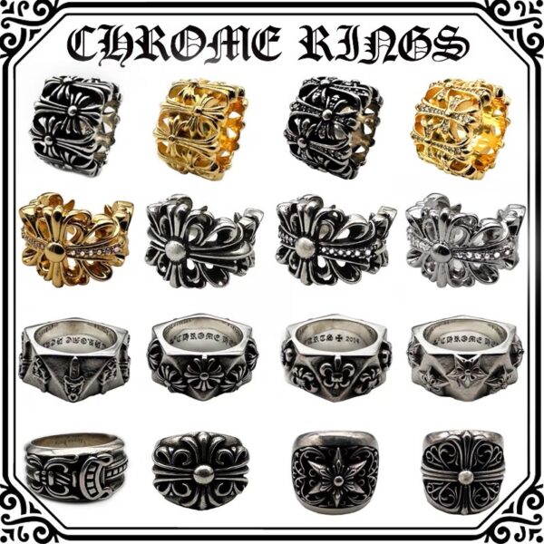 Wholesale Brass cross ring, vintage burial style, large men's ring
