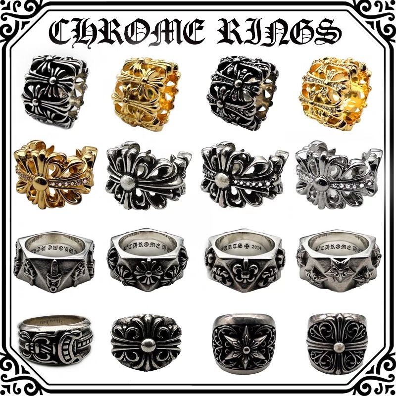 Wholesale Brass cross ring, vintage burial style, large men's ring