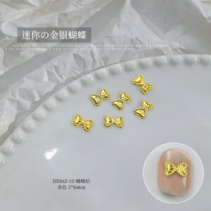 Gold large bow tie (dz862-10)