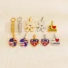 Wholesale Sweet Pendant Featuring American Flag Pattern, Perfect For Stylish Accessories