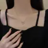oly-5016e043e7434f5706b994b6bf0a1768 Wholesale PVD Coated Real Gold Plated 18K Gold Heart Shape 304 Stainless Steel Elegant Waterproof Non Tarnish 304 Stainless Steel Pendant Necklace