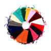 Wholesale Factory direct black flannel bag drawstring jewelry jewelry storage bag headset gift bag flannel bag