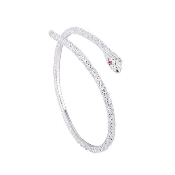 Wholesale Silver Open Snake Bracelet Ins Women's Accessible Luxury Fashion Trendy Hip-Hop Funny Scary Exotic Snake Bracelet