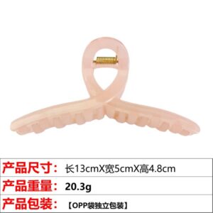 10#13cm pink ribbon clip