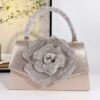 oly-5067d7ad027e7309be0944c0ef8c1002 Wholesale personality portable diamond bag diamond rose super fire banquet bag slung factory direct supply French