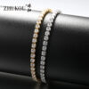 oly-5080d82b98c042ce23f2558aeb3f7ce0 Wholesale Adjustable pull bracelet zircon bracelet thick chain wholesale sale gold plated colorfast high quality 3 mmVL5