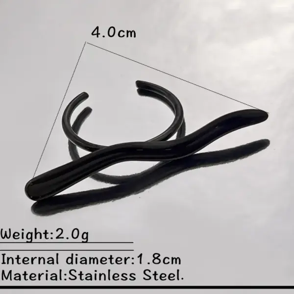 Wholesale Halloween New Style Black Stainless Steel Ring Snake Hand Dark Character Twisted Dark Ring Colorful Festival Suitable Men Women Matching Photography