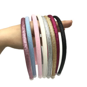 oly-50ae4b76b3fc31cc945cfb81f45d780a Wholesale glitter powder 0.8cm headband retro elegant all-match headband transparent leather cover closed toe hair pressing hair accessories