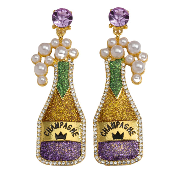 oly-50cf707ba1de892b21981b5abe7e3296 Wholesale Holiday Earrings, St.Com Carnival Earrings, Color Matching, Oil Dripping, Personalized Fashion Street Party Earrings