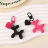 Wholesale Blow Dog Keychain Couple Keychain Niche Personal Bag Pendant Dark Cool Women Hanging Ornaments Birthday Gift
