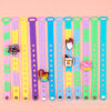 oly-50fd77d75d7c918d9657c65dfdad4432 Wholesale silicone wrist band children's colorful creative fun star wish fashion diy decorative sports hole bracelet