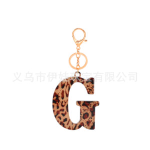 G / Leopard print letters