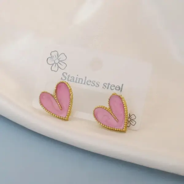Wholesale Flower 304 Stainless Steel Simple Style Classic Style Ear Studs