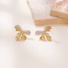 Wholesale 925 Silver Needle New Trendy Flower Stud Earrings Personality High-end Summer Big Round Face Retro Zircon Earrings