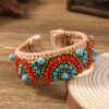 oly-513df8d9a41515aec1840ed425d7fe99 Wholesale Heavy Woven Ethnic Style Natural Stone Bracelet Bohemian Retro Exoticism Women's Personalized Xizang Bracelet Accessories